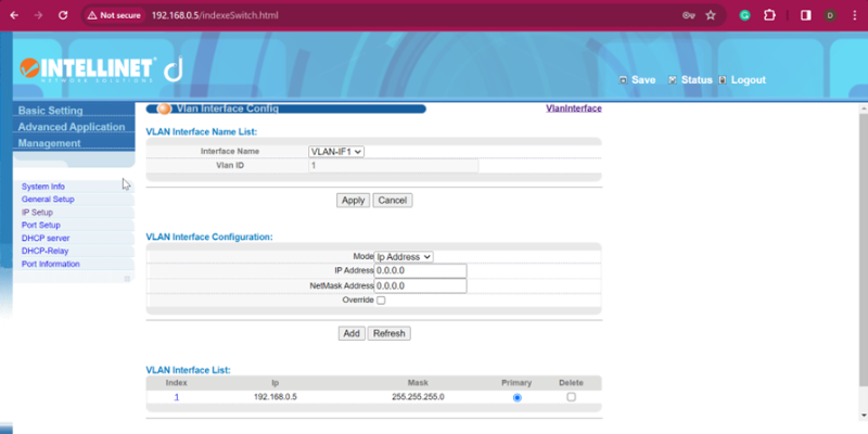 簡單教學：如何更改 V3 交換機默認 IP（適用於以太联-Intellinet 508834、560559、561167、561198、561341、561426、562003）