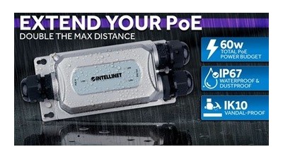 以太联-Intellinet 561648 户外防破坏千兆PoE延长器 —— 稳定可靠，全天候守护网络连接