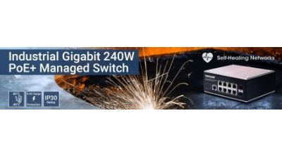 高效稳定工业网络之选 – 以太联-Intellinet 508278 工业级 8 端口 PoE+ 网管型交换机，助力企业智慧升级