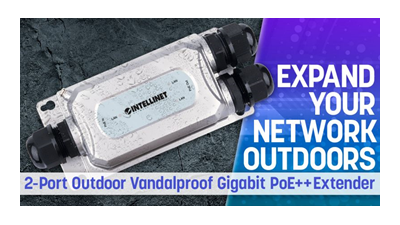 以太联 Intellinet 户外千兆 PoE++ 扩展器