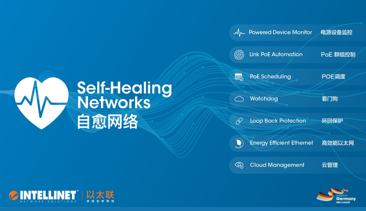 利用PoE技术：Intellinet自愈网络Web管理型交换机革新连接方式