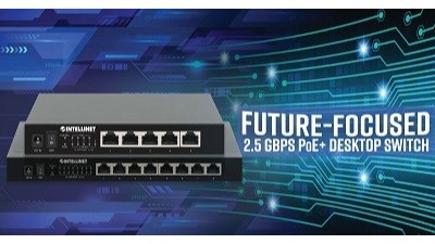 以太联 INTELLINET 的 2.5 Gbps PoE+ 交换机,克服令人沮丧的网络延迟