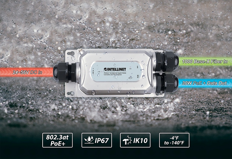 太联-Intellinet Network Solutions 的 509219 PoE 电源供应器 (Injector) 30W