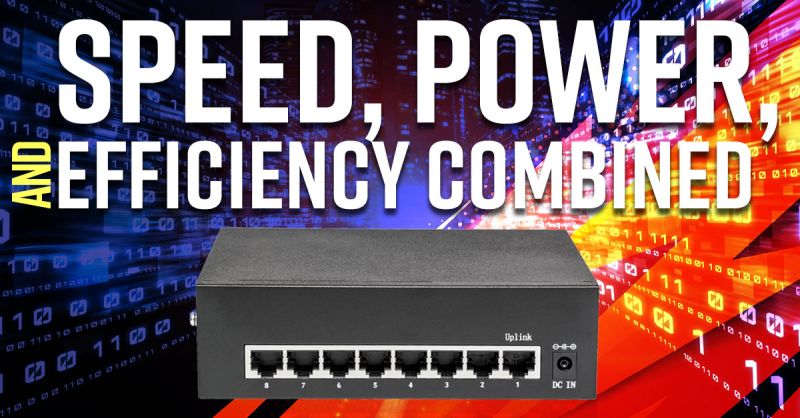 以太联-Intellinet 561204 8端口千兆PoE交换机：高效供电，灵活应用